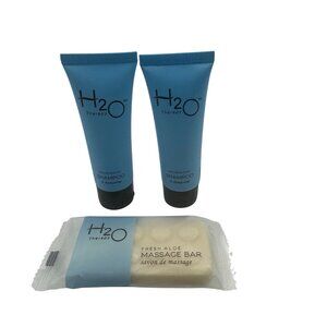 Luxury Hotel Shampoo & Massage Bar Set H2O Therapy Fresh Aloe Nourishing